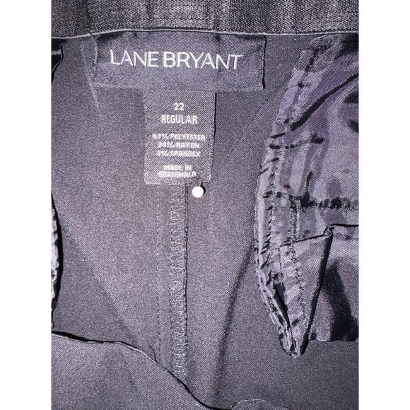 Lane Bryant Pants Womens 22 Black Stretch Wide Leg Office Career Work - Picture 2 of 5